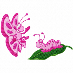 Butterfly Embroidery Design 12